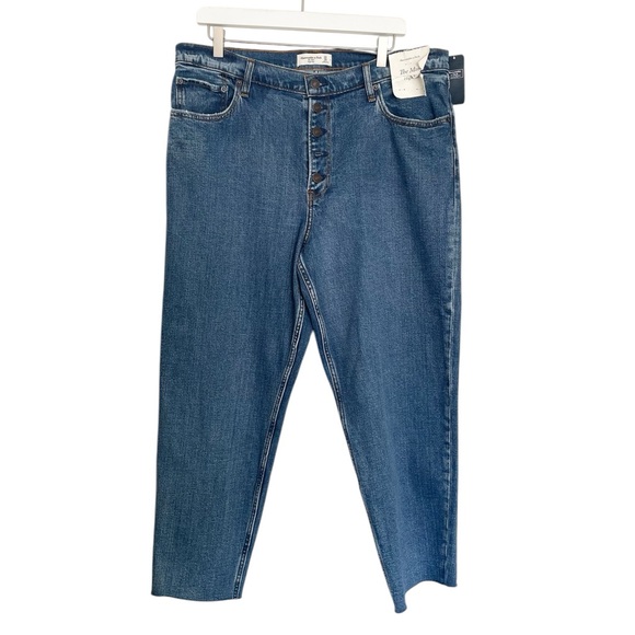 Abercrombie & Fitch The Mom High Rise Button Fly Jeans - Picture 2 of 8